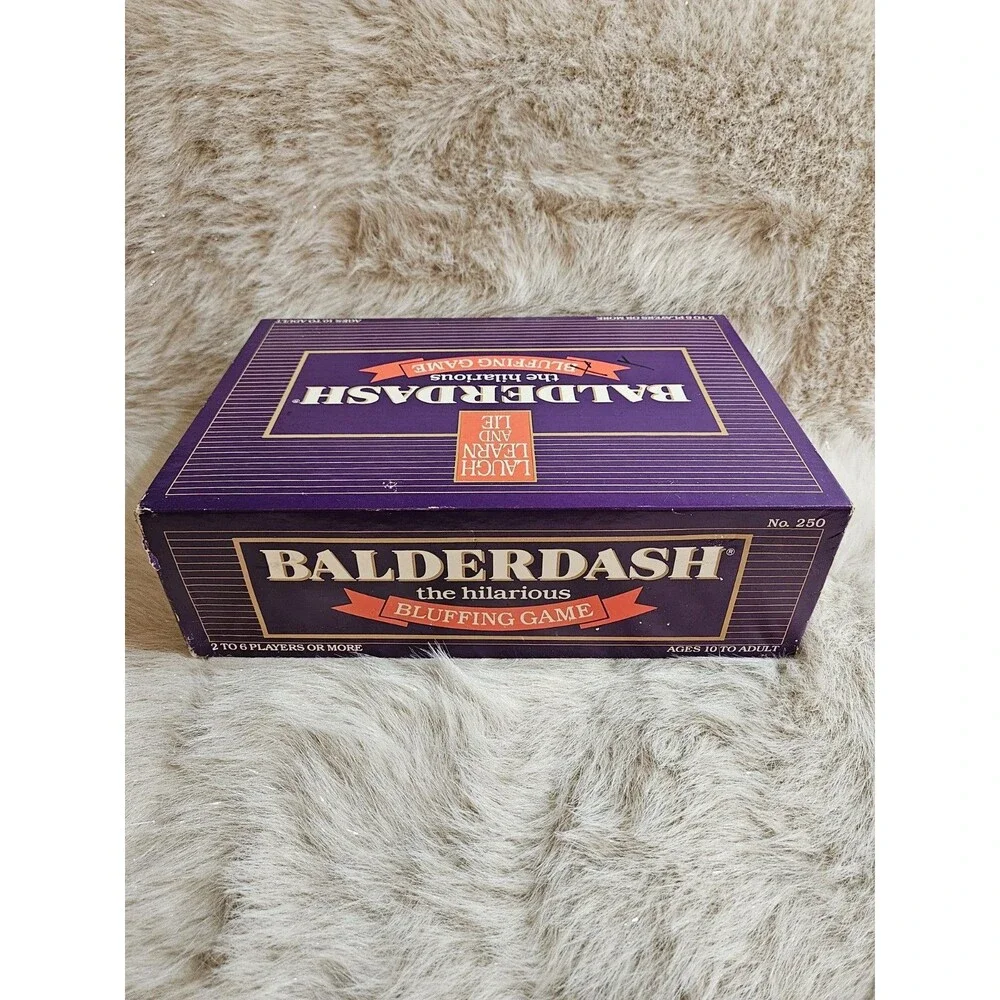VTG Balderdash Board Game  - 1984 - The Hilarious Bluffing Game - Complete